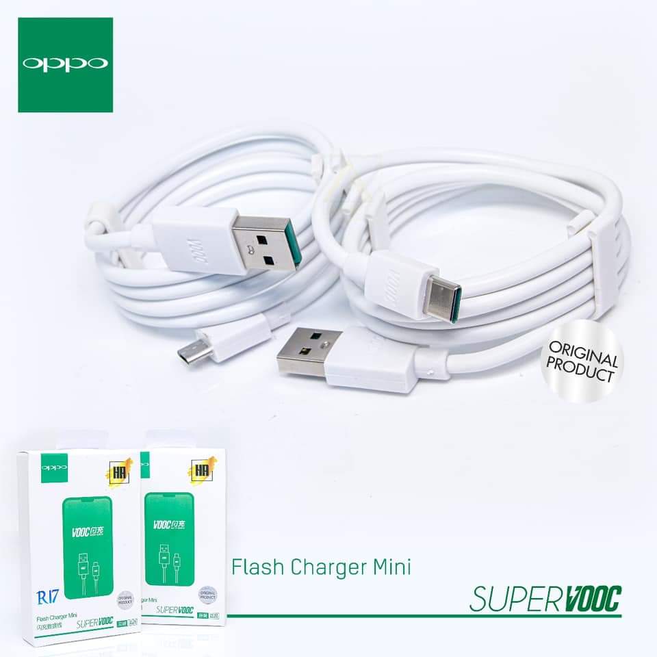 KABEL DATA VOOC OPPO R15/R17 TYPE C (HP)